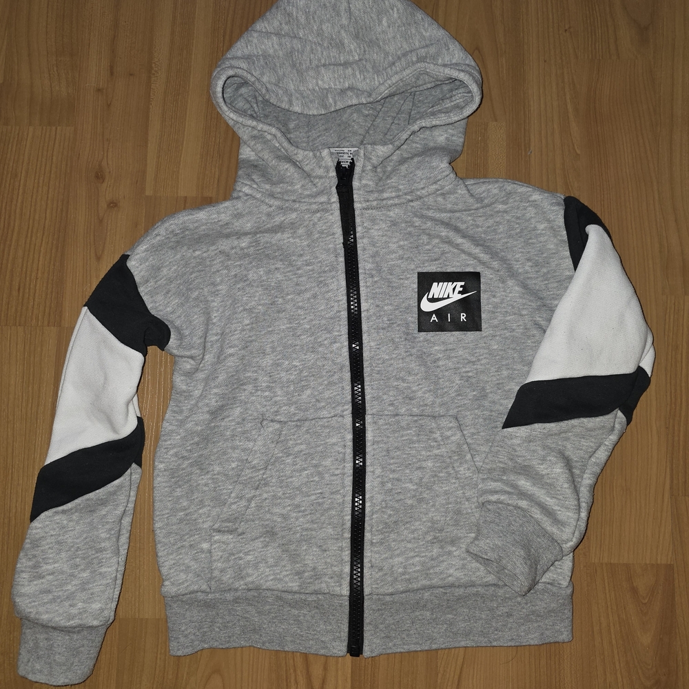 Nike Kids Gray and Black Hoodie